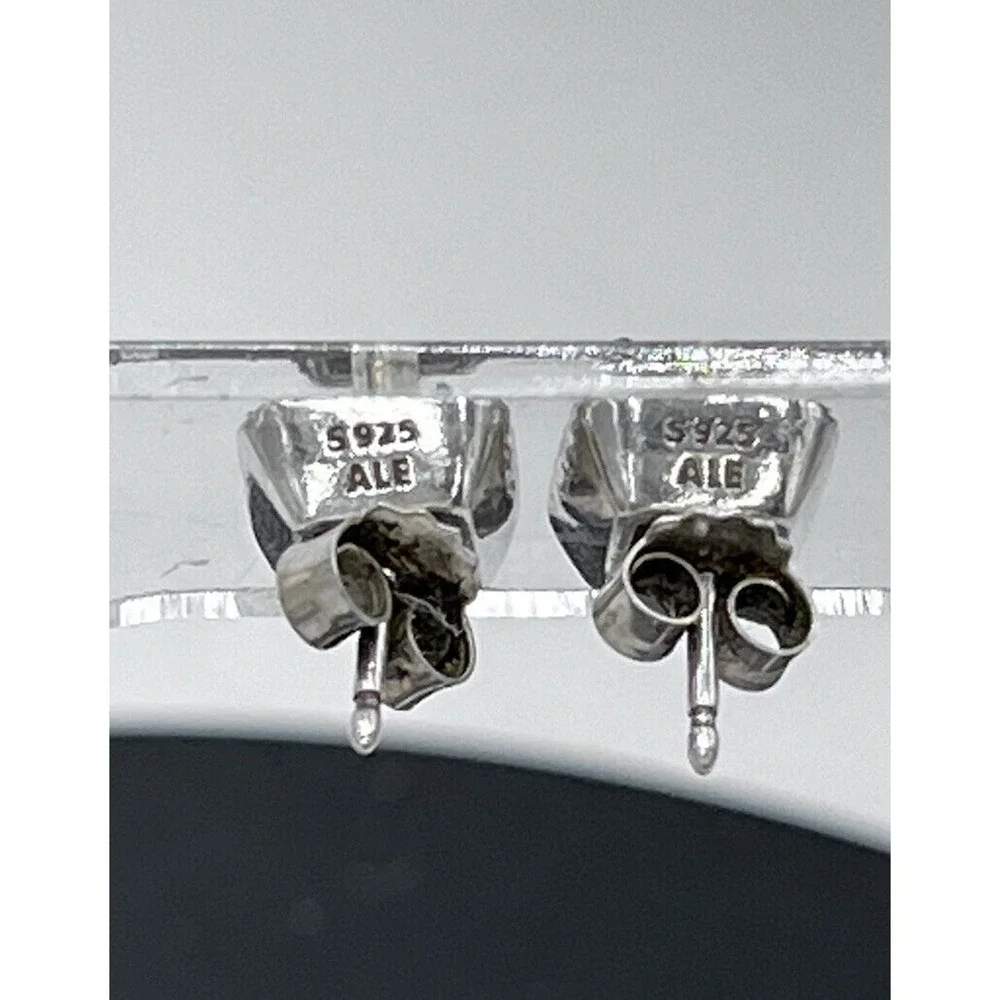 Pandora Timeless Elegance Sterling Silver Square Halo CZ Sparkle Stud Earrings